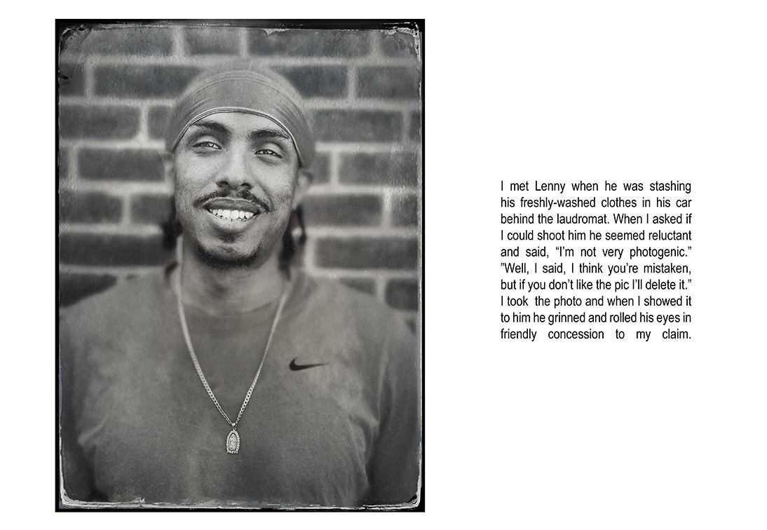 Lenny Outside Laundromat